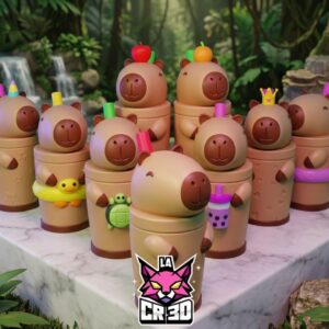 Vasos temáticos 3D - Capibara