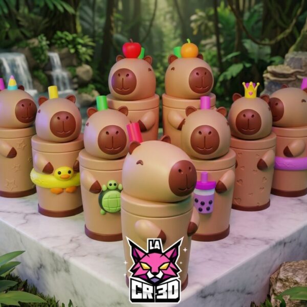 Vasos temáticos 3D - Capibara